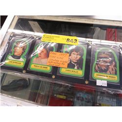 Rare 1977 original Star Wars stickers