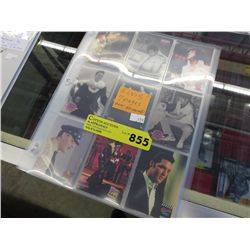 7 Pages of Elvis cards - Over 60