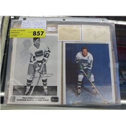 4 Canuck's autographs - 2 Signed photo's