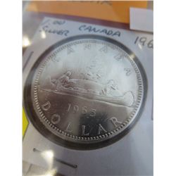 1965 Canadian Silver Dollar .800 Silver