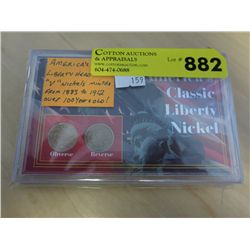 America's classic Liberty Head nickels 1909-1912