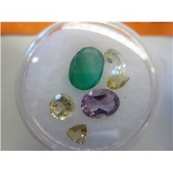 Gem jar - assorted genuine gemstones