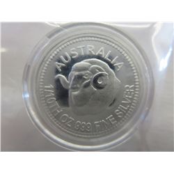 .999 solid silver colourized "Ram" round