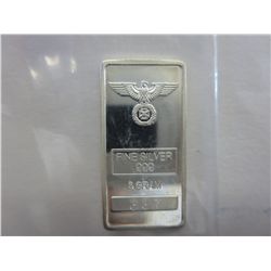 German Eagle & Iron Cross bar with serial number