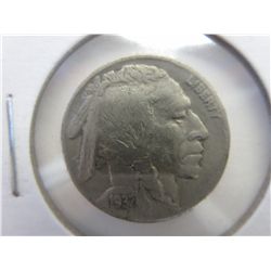 Old 1937  American silver Indian head nickel