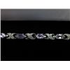 Image 1 : Infinity designed amethyst & diamond bracelet