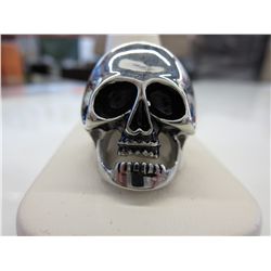 Men's stainless steel skeleton skull ring