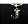 Image 1 : Diamond initial "J" necklace