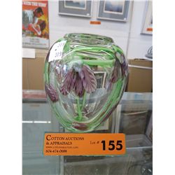 Heavy glass vase - Green