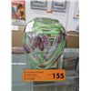 Image 1 : Heavy glass vase - Green