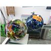 Image 1 : 2 Blown glass balls - 6" diameter