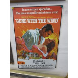 Tin sign "Gone with the wind"