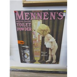 Tin sign "Mennen"