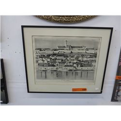 Framed block print "Buda 1860"