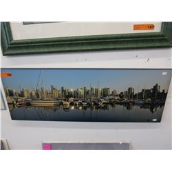 Photographic Harbor print on board