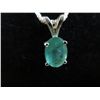Image 1 : South American Emerald Solitaire pendant