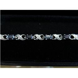Sapphire & Diamond Tennis bracelet