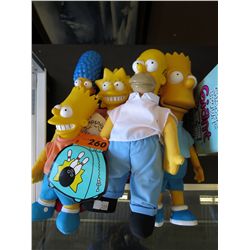 5 "The Simpsons"  Burger King collectible dolls