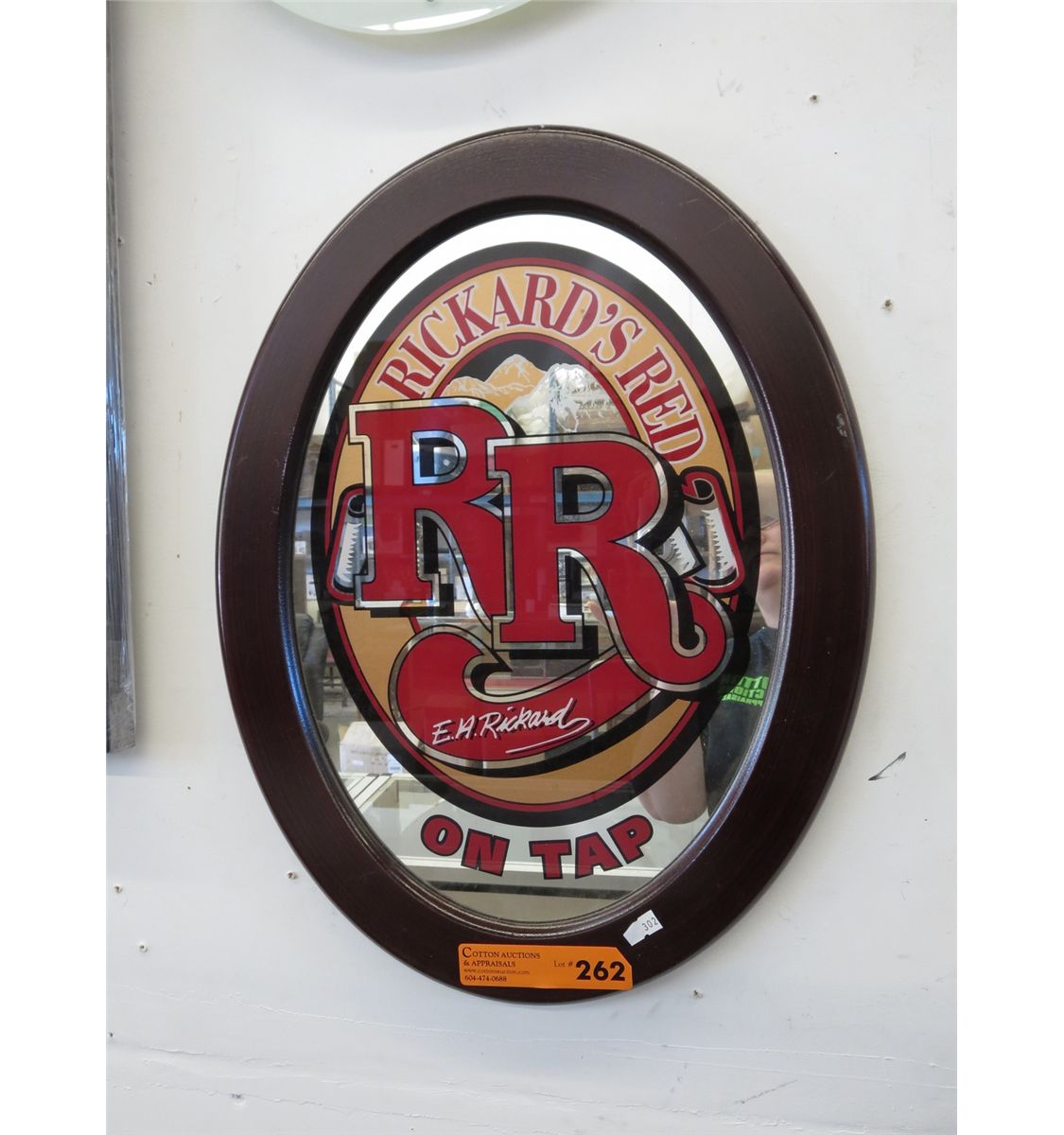 Rickard's Red advertising mirror
