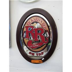 Rickard's Red advertising mirror