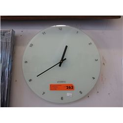 Glass clock - 14" dia.
