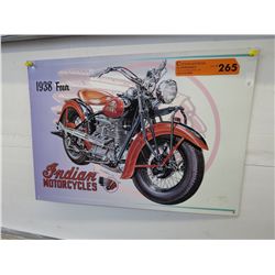 Tin Indian Motorcycles sign