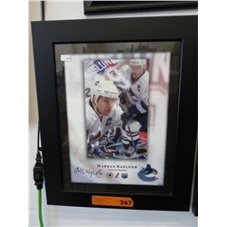 Autographed Markus Naslund hockey memorabilia