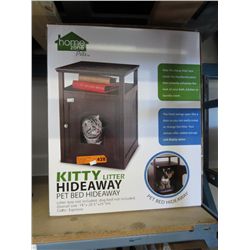 Kitty litter/pet bed hideaway