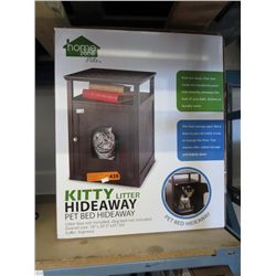 Kitty litter/pet bed hideaway