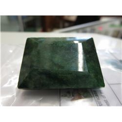 Museum size 120ct emerald cut emerald