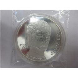 .999 silver clad Bruce Lee commemorative round