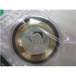 #61 of 500 minted Kangaroo coin