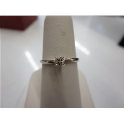 Ladies .925 silver solitaire diamond ring
