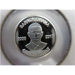 .999 fine silver Barack Obama round