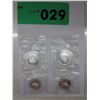 Image 5 : 4 x Assorted .999 silver rounds