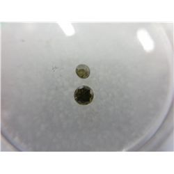 Gem jar: 2 genuine round diamonds