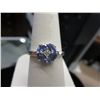 Image 1 : Ladies oval Tanzanite & diamond Ring