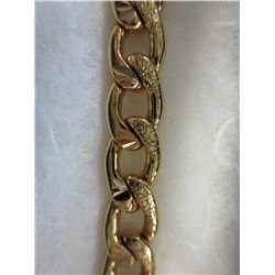 Brand new man's 14K gold clad bracelet