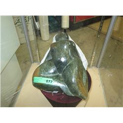 Carved soapstone statue