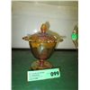 Image 1 : Carnival glass lidded dish