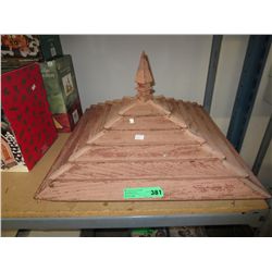 Antique barn roof vent top