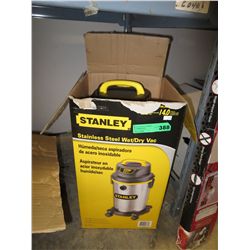 Small Stanley stainless steel wet/dry shop vac