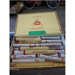Cigar box full of cigar tubes