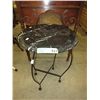 Image 1 : Round marble top accent table