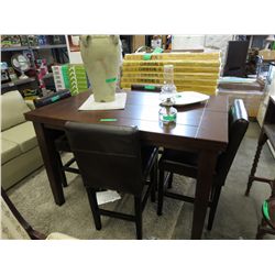 NEW-Pub height wood dining table