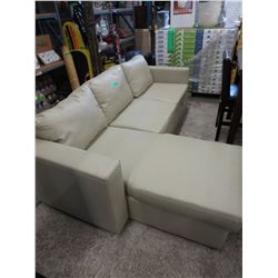 NEW-Hideabed sectional sofa, cream colour