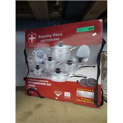 NEW - Swiss cookware - Royalty Haus - 20 pc set