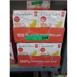 2 Cases of orange tangerine sparkling juice