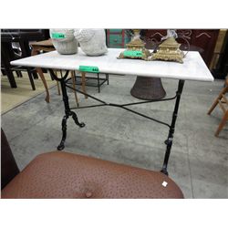 Marble top hall table