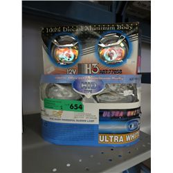 2 sets of automotive headlights